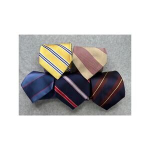 Preppy Collegiate Silk Necktie Lot of 5 | Brooks Brothers & More